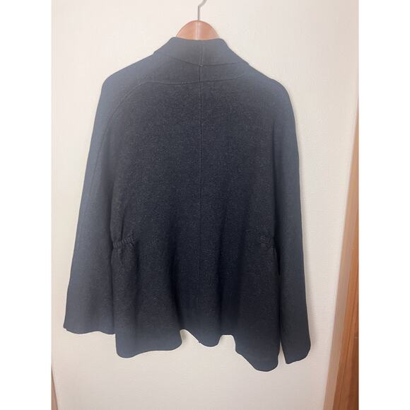 Anthropologie Trish Open Front Cinch Cardigan Sweater Jacket One Size Black - Picture 8 of 11